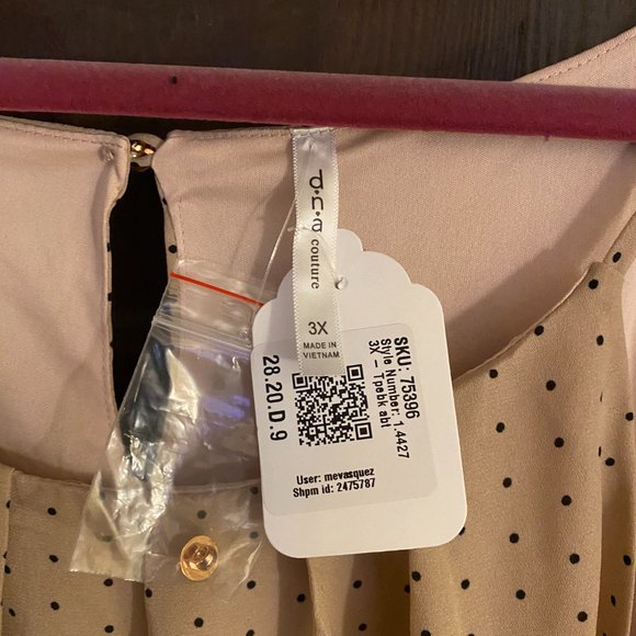 NWT d*n*a Couture Camisole Top - Picture 3 of 3